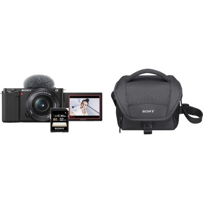 Sony Alpha ZV-E10K Kit Systemkamera Schwarz 24,2 MP (Exmor CMOS)