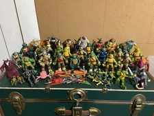 TMNT Ninja Turtles Action Figures Playmates Viacom LOT OF 50+ NEW & VINTAGE!