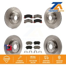 [Front+Rear] Disc Brake Rotors And Ceramic Pads Kit For 2017 Porsche Macan Base