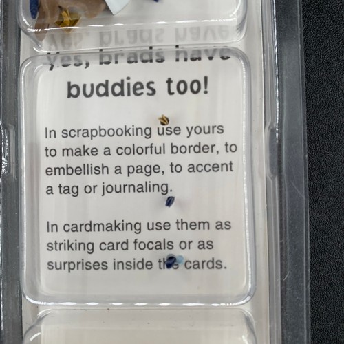 Brad Buddies Hot Off the Press Frosty Winter Scrapbooking Embellishments Metal - Picture 5 of 9