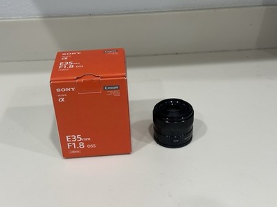 Sony - 35mm f/1.8 Prime Lens for Most NEX E-Mount Cameras - Black