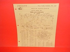 1920-1942 Philco Car Radio Service Manual Model Ar-9 Chevrolet Ford Chrysler