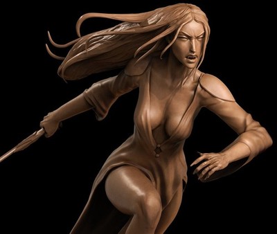 Carmilla Castlevania 3D Printed Figure, Unpainted Vampire Queen