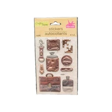 Travel Themed Puffy Stickers CRAFTER'S SQUARE 10 Pieces New