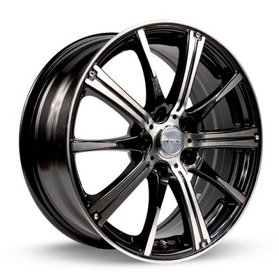タイヤ・ホイール Misato Miyagi 14 Inch Black Alloy Wheel Rim for Mitsubishi Mirage, RTX 81042