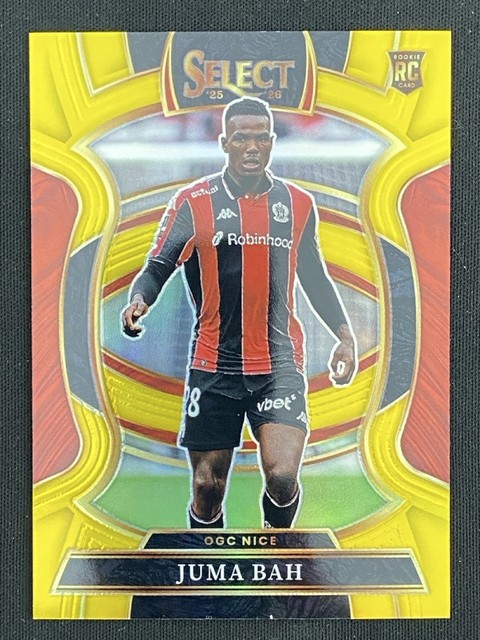 Juma Bah 2025-26 Panini Select Ligue 1 McDonald's Terrace Gold RC /10 #33