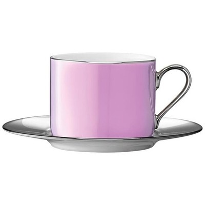 LSA Palazzo Porzellan Teetasse und Untertasse 250 ml rosa