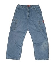Y2K Baggy Cargo Jeans Men 36x32 Vintage Unionbay Wide Leg Skater Grunge Denim