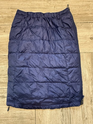 32 Degrees Size M Weatherproof Heat Women Down Snow Skirt Zip Side Quilted Blue - Picture 2 of 6