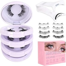 Vevela Magnetic Eyelashes Kit, 4 Pair NIB