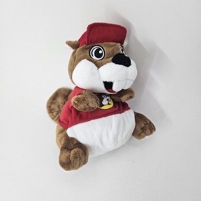 Buc-ee's Beaver Stuffed Animal Plush Toy Puppet Red Shirt Hat Machine Washable