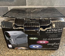Hitachi DVDCAM DZ-GX5040E Handheld DVD-RW Camcorder Silver Tested