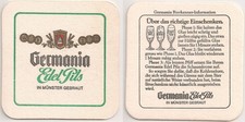 Germania Edel Pils - alter Bierdeckel "in Münster gebraut"