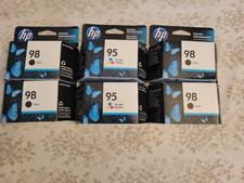 Lot of 6 GENUINE HP 98 95 C9364WN/C8766WN INK Cartridges New Expired.