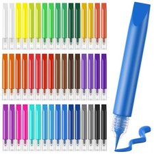 48 Pcs Suncatcher Paint Pens for Kids Stained Glass Pigment Window Art Pens S...