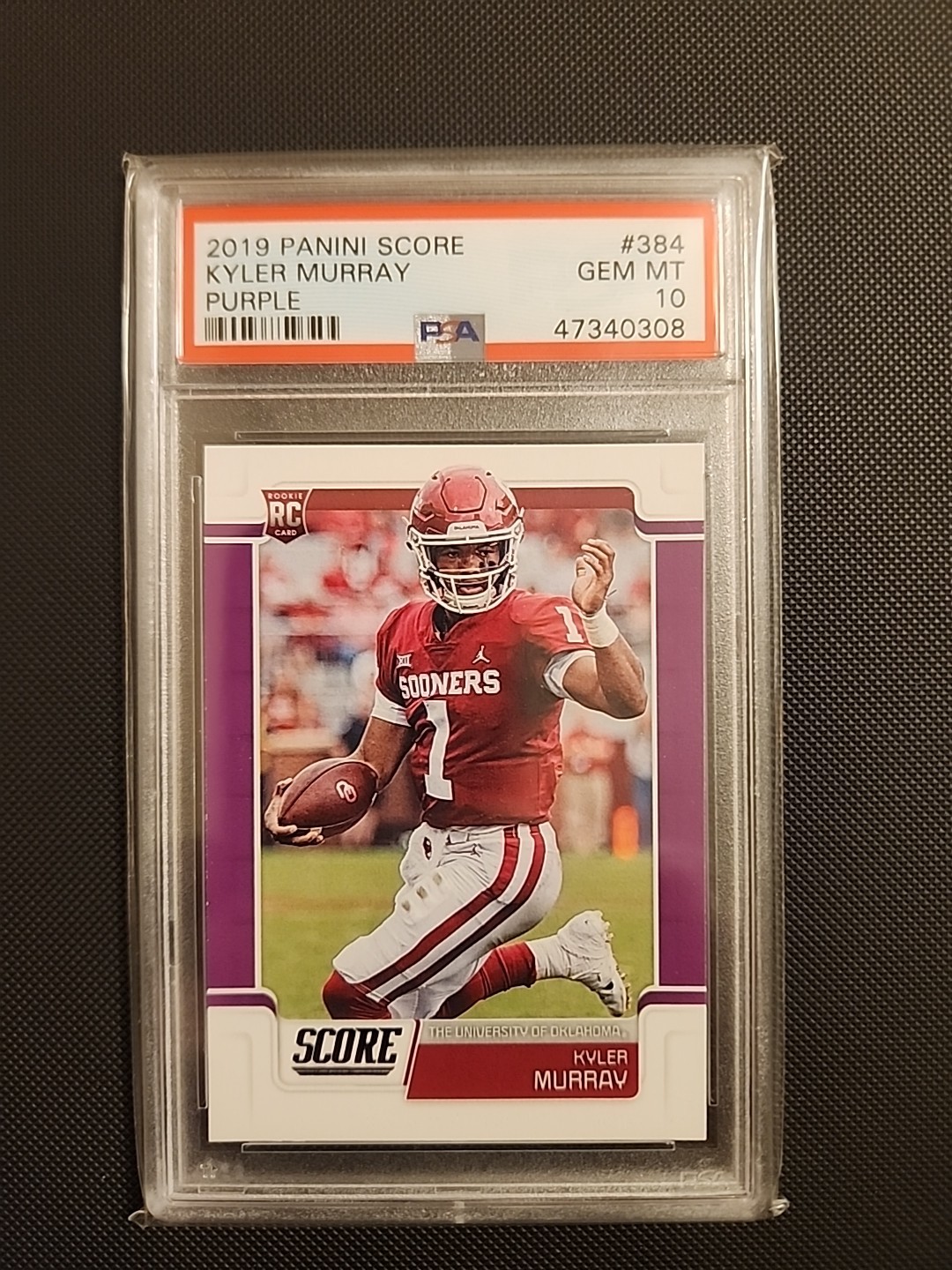 Kyler Murray Panini Score #384 Purple