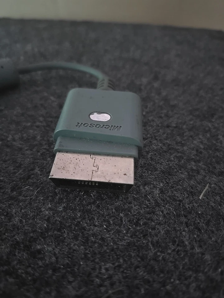 Gray OEM MICROSOFT Xbox 360 AUDIO ADAPTER X808221-002 VIDEO AV RCA CABLE - Image 3 of 4