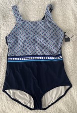 Lands End One Piece Swimsuit L 14-16 