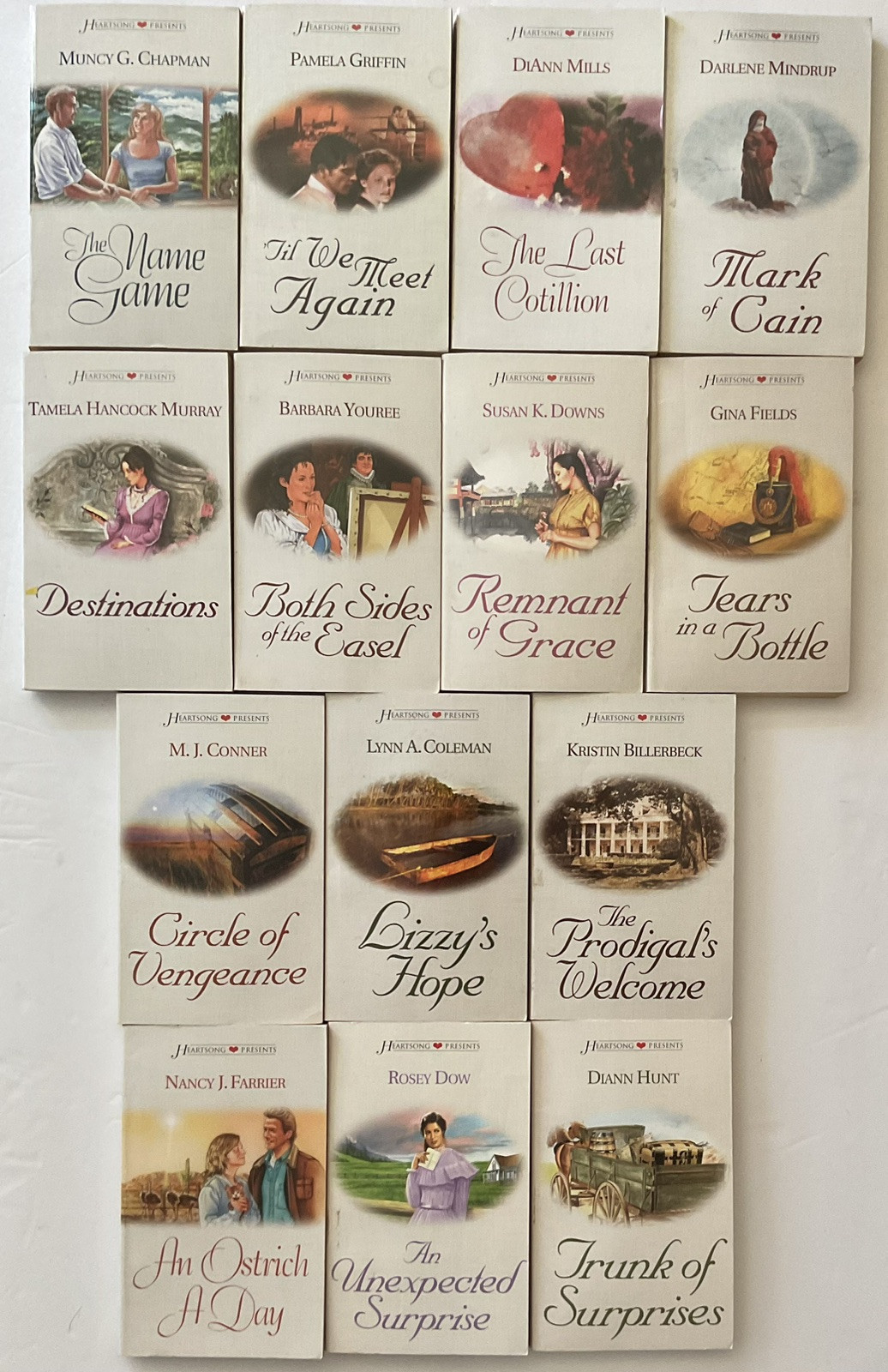 1998-2002 HEARTSONG PRESENTS lot of 30 Inspirational Romance pb 261-507