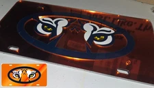UNIVERSITY OF AUBURN TIGERS MIRRORED LICENSE PLATE NCAA FRONT VANITY BRAND NEW