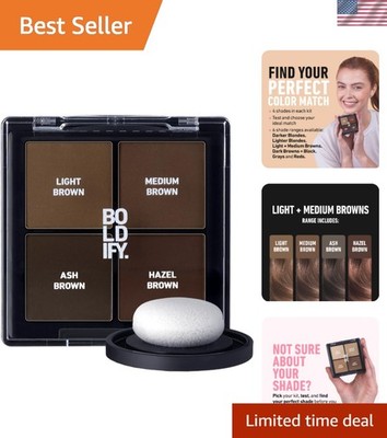 24-Hour Root Touch Up Powder - Gray Concealer for Women & Men - Light + Medium