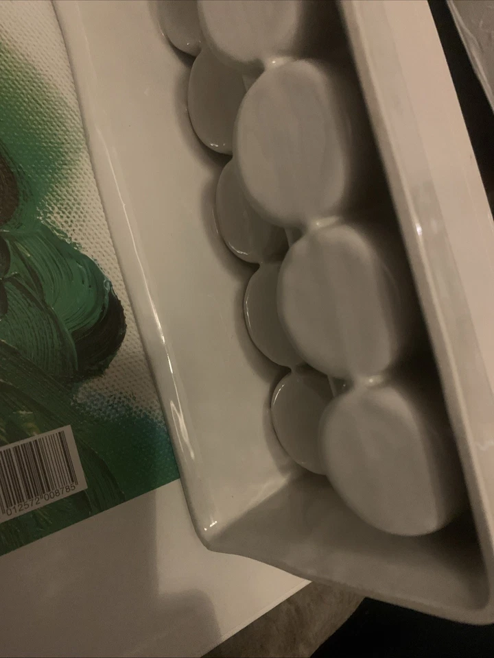 Winsor & Newton Ceramic Palette 10 Well Vintage Watercolour Paint Mixing Tray - Image 4 of 4