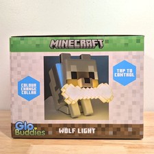Minecraft Cute Tamed Wolf Light - Color-Chang...