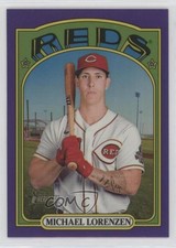 2021 Heritage High Number Hot Box Chrome Purple Refractor Michael Lorenzen 17o2