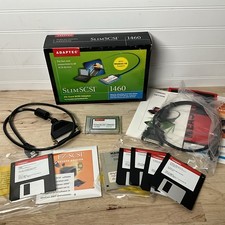 OPEN BOX Adaptec SlimSCSI 1460D Fast SCSI PC Card 1807400B with Papers Cable