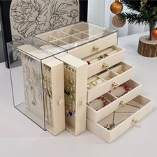 7-Compartment Fashion Jewellery Storage Box Multi-layer Design for Practical