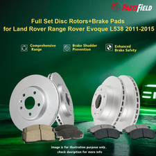 Full Set Disc Rotors+Brake Pads for Land Rover Range Rover Evoque L538 2011-2015