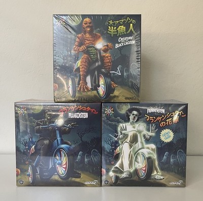 Super7 Super Cycles Universal Monsters LOT x3 CREATURE LAGOON FRANKENSTEIN -NEW