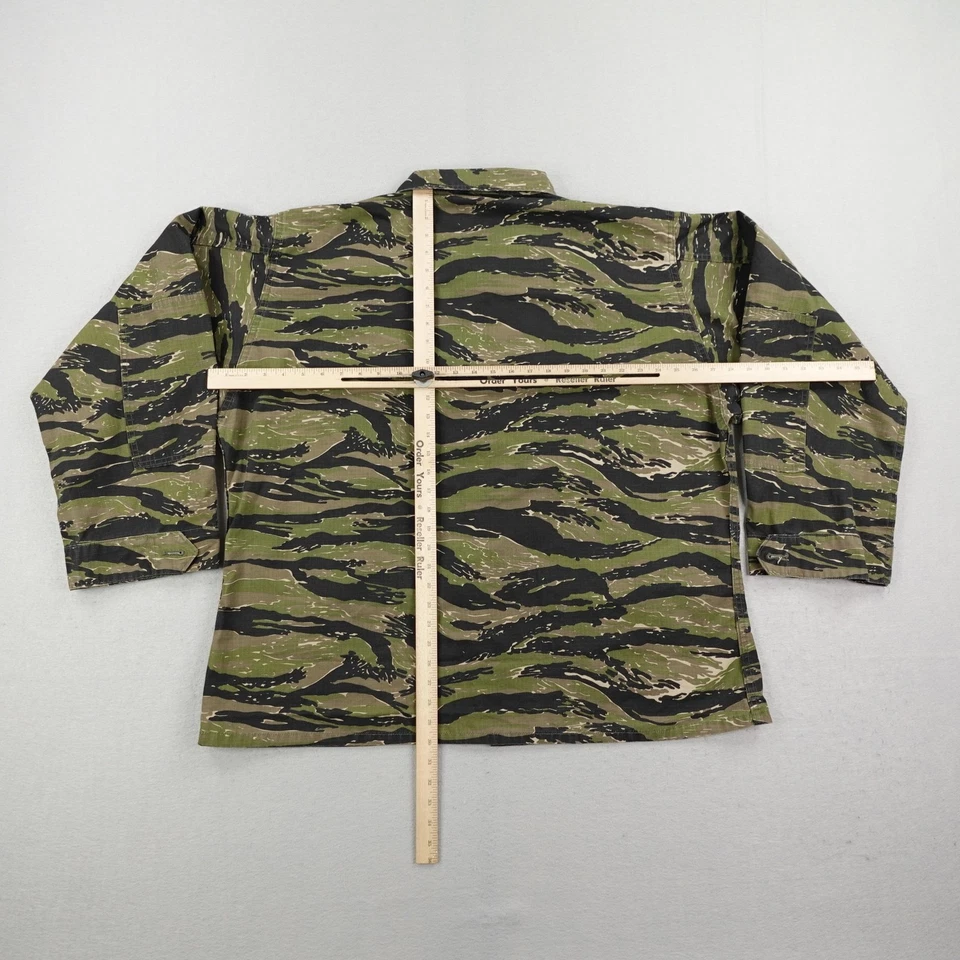 正品 Gear 夹克男式 2XL 老虎条纹迷彩防撕裂 BDU 战术野战衬衫 — 第 4/4 张图片
