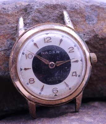 NACAR 17j SWISS MEN'S WRIST WATCH 31mm 16.5mm LUG CAL. H REF. 3119C RUNS (CK)