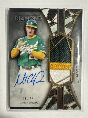 2022 Topps Diamond Icons Autographed Jumbo Patch Card /25 - Matt Chapman