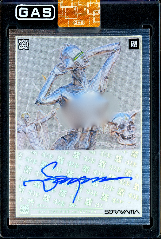 Hajime Sorayama AUTOGRAPH Complex GAS Trading Card S2 RAIN FOIL