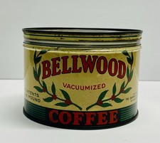 Lata de café Bellwood de una libra, Campbell & Woods CO. Pittsburgh PA