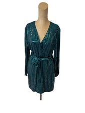 NWT! Cara Santana x Nine West Green Sequin Dress Size XL Holiday Party