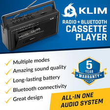 Portable Cassette Player Tape Recorder Boombox with AM/FM Radio, USB, Blu...