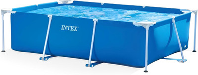 INTEX Rectangular Frame 9 Ft 10 in X 6 Ft 6.75 in X 29.5 in above Ground Pool, S