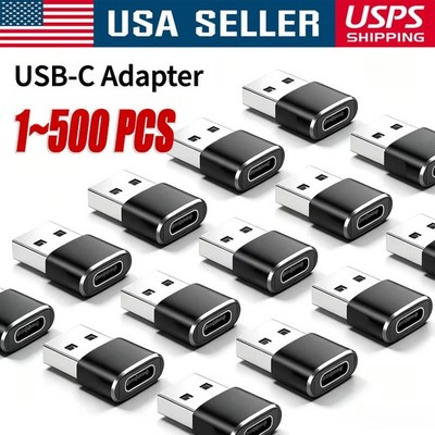 1~500PCS USB C3.1 Type C Female to USB3.0 Type A Male Port Converter Adapter LOT