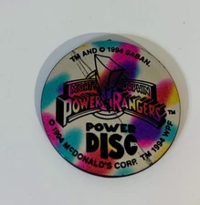 Vintage 1994 Mighty Morphin Power Rangers Pog Slammer McDonald’s