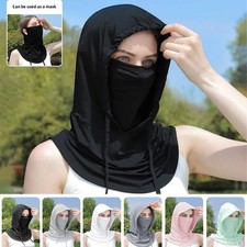 Sun UV Protective Balaclava Hood Mask Full Head Mask Face Cover for Men Women