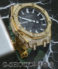 With Body G SHOCK GA 2100 Rubber Belt Set Metal Casioak Custom G SHOCK Gold Camo