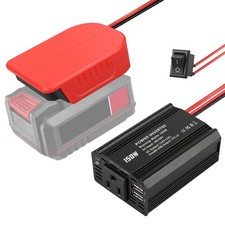 150W Power Inverter for Bauer DC 20V to AC 120V Portable Power Station Generator