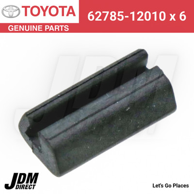 TOYOTA Genuine LEVIN TRUENO AE86 2D/3D Rear Quarter Glass Molding Spacer x6 Set
