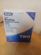 Rugby Clear Nicotine Transdermal System Patch Step Two - 14mg