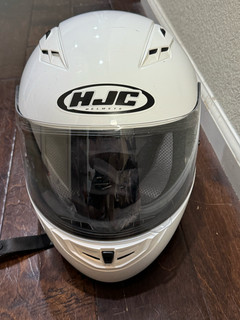 White HJC Full Face Motorcycle Helmet Small Clean Interior Ventilation DOT