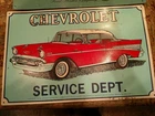 REPRO VINTAGE 1957 CHEVROLET TIN SIGN