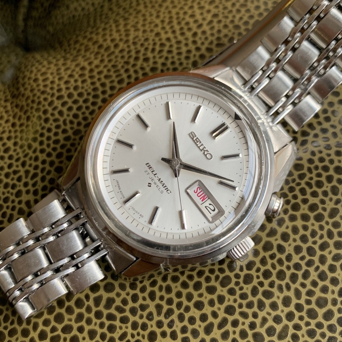 1970 Seiko Bell-Matic 4006-7011 27 Jewels JDM Automatic Steel